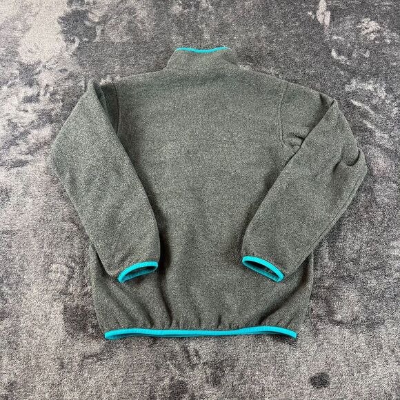 Patagonia Synchilla Snap T Fleece Pullover Teal Gray Women's XS Sweater - Picture 7 of 9